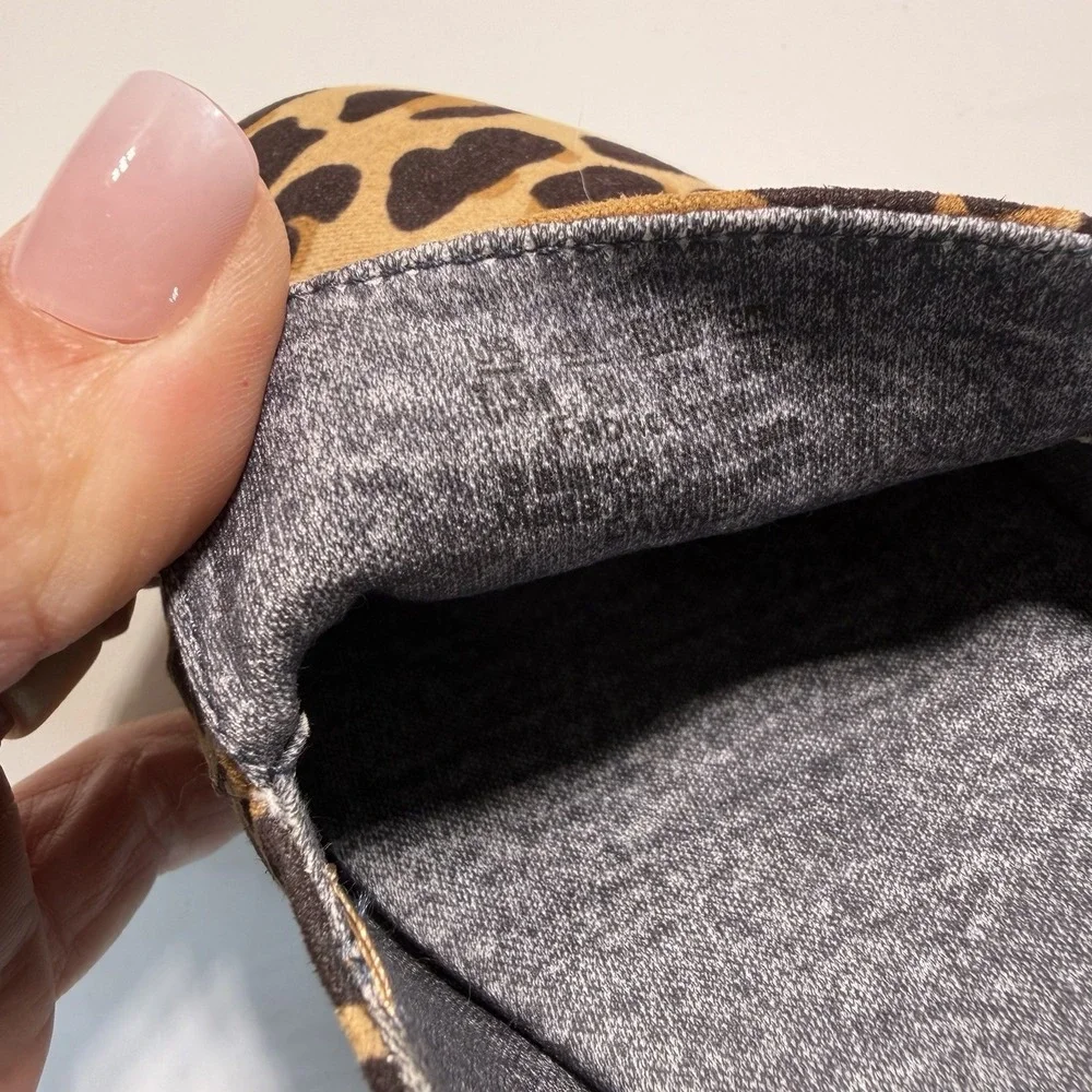 Dr. Scholl's Leopard Print Slip-On Flats in Tan and Black